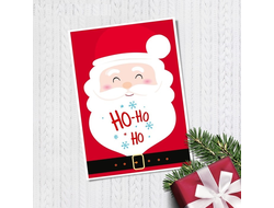 Открытка на каждый день "С Новым Годом!" Хо?Хо?Хо, 10,5 х 7,5 см