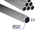 Труба d20*2,5*6000     ВГП ГОСТ 3262