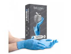 BENOVY NITRILE CHLORINATED BS ГОЛУБЫЕ  РАЗМЕР XS