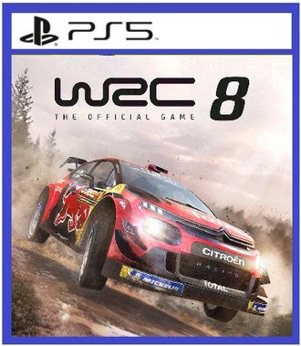 WRC 8 (цифр версия PS5) RUS 1-8 игроков/Предложение действительно до 30.08.23