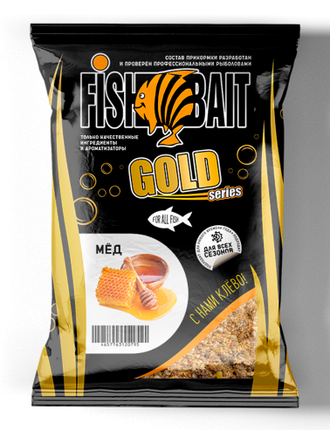 ПРИКОРМКА FISHBAIT GOLD МЕД 1 КГ.