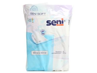 Пеленки одноразовые впитывающие Seni Soft  60*60, 5 шт.