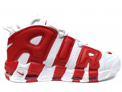Nike Air More uptempo 96 Белые с красным