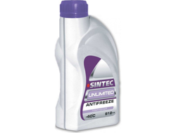 Антифриз Sintec Unlimited -40 C G12++  красно-фиолетовый 1 л.