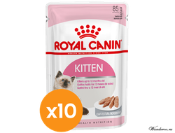 Royal Canin Kitten Instinctive в паштете Влажный корм для котят, пауч, 0,085 кг x 10 шт