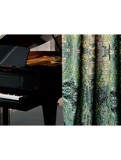 Vivaldi, портьера сабстрактным рисунком