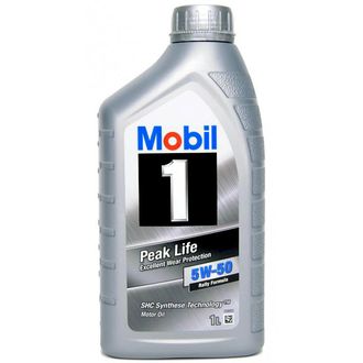 Моторное масло Mobil 1 Peak Life 5W50 синтетическое 1 л.