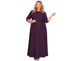 Нарядное длинное платье Арт. 1518404 (Цвет темно-фиолетовый) Размеры 48-78