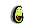 Авокадо - Брошь/ значок - 08 сердце