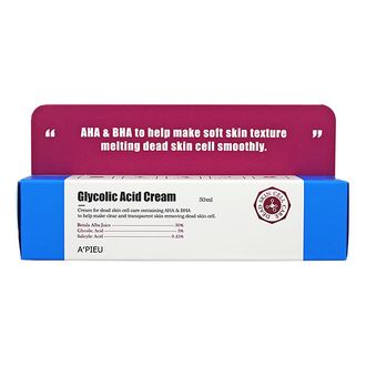 Крем для лица с АНА и ВНА кислотами Glycolic Acid Cream A'PIEU 50мл