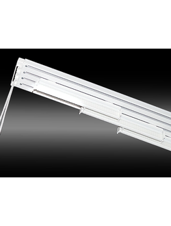 Карнизы для японских штор - четырехрядный профиль