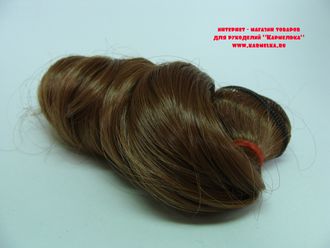 Волосы №2-2 локоны, длина волос 15см, длина тресса около 1м, цвет коричневый - 160р/шт