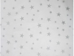 Бумага упаковочная тишью «Звезды, серебро», 50 х 70 см, 1 лист