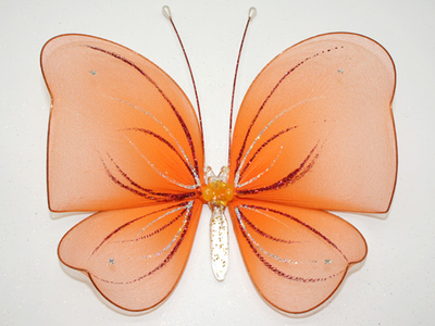 Бабочка большая(простой узор), 18х20 см. Для штор украшения