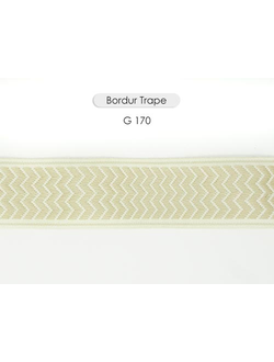Арт. Trape, серия Majestik. Тесьма тканая "ёлочкой", 5 см шириной