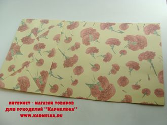 Бумажный упаковочный пакет №350  с гвоздиками, размер 13х23х8см, 30р/шт