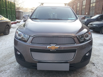 Оригинальная защита радиатора Chevrolet Captiva 2013- рестайлинг (2 части)