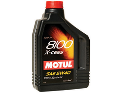 Масло моторное MOTUL 8100 X-cess 5W-40 2 л.100% синт. ACEA A3/B4-API SM/CF