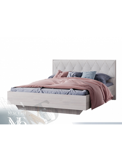 Кровать двухспальная  Кимберли,  в белом глянце недорого , в наличии в Мебельмар в Казане