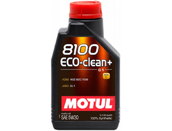 Моторное масло MOTUL 8100 Eco-Clean+ 5W-30 1 л. синтетическое