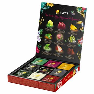 Чай CURTIS &quot;Dessert-Blooming Tea Collection&quot; НАБОР ассорти мелкий лист 40 сашетов, 516700 622221