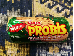 Печенье "Пробис" с кремом какао-банан (Probis, Kakaolu ve Muzlu Kremali), 280 гр., Ulker