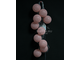 Гирлянда шарики из ниток "Тайские розовые шарики" 2.5 м, белый теплый свет