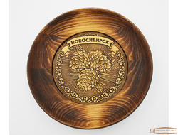 Тарелка деревянная Шишки Новосибирск