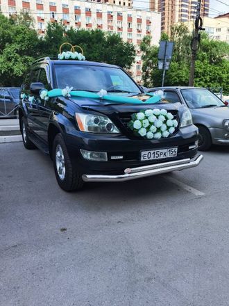 Комплект свадебных украшений на авто "Мятно-белый"