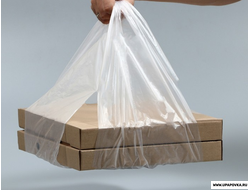 Пакет - майка "Для пиццы" прозрачный 32 х 60 см / 18 мкм / 1 шт