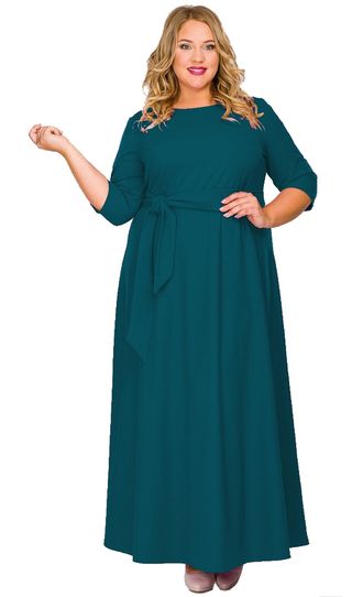 Женская одежда - Вечернее, нарядное платье Арт. 1518407 (Цвет изумрудный) Размеры 48-78