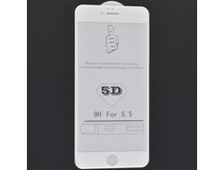 Защитное стекло iPhone 6 Plus/6S Plus белая рамка