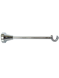 Кронштейн для крепления однорядных настенных карнизов для штор цвета сталь. Продажа оптом в Воронеже