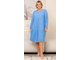 Женская одежда - Вечернее, нарядное платье из шифона &quot;АФРОДИТА&quot; арт. 422573 (Цвет голубой) Размеры 50-66