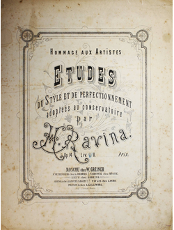 Ravina H. Etudes du style et de perfectionnement. Op.14