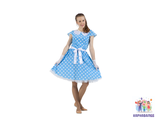 Платье в стиле 50-х голубое, 40-42