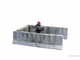 Concrete barriers (painted)