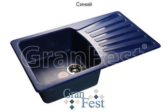 мойка Granfest STANDART  GF-S850L цвет синий