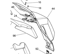 Панель капота правая желтая оригинал BRP 517304071  для BRP LYNX/Ski-Doo (Yellow RH Panel)