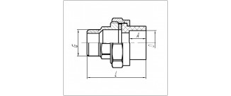 Разборное соединение ППР 50*1 1/2" РН