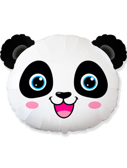 Фольгированный шар с гелием "Голова панды"