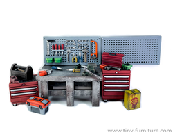 Workbench with tools (PAINTED)