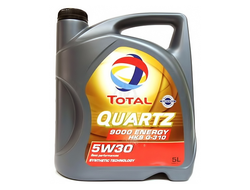 Моторное масло TOTAL QUARTZ 9000 ENERGY HKS 5W30 синтетическое 5 л.