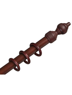 Цвет красное дерево, деревянный настенный карниз