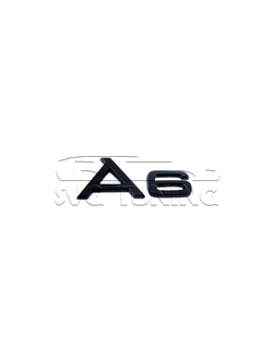 эмблема a6 чёрная на багажник Ауди