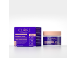 CLAIRE Collagen Active Pro Крем для лица ДНЕВНОЙ 45+ омолаживающий эффект биоревитализации с коллагеном vv kk rr qq