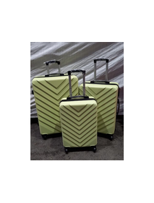 Комплект из 3х чемоданов ABS Olard Vertu S,M,L салатовый