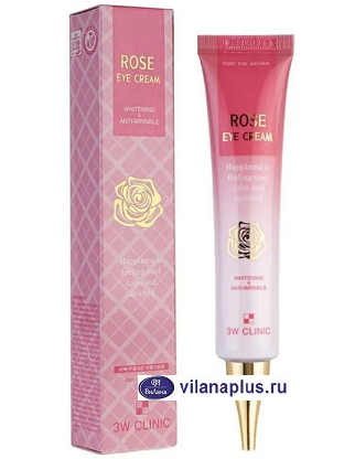 Осветляющий, омолаживающий крем для век с экстрактом Розы 3W CLINIC Rose Eye Cream, 40 мл. 776257