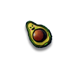 Веселый авокадо - Брошь/ значок - 333