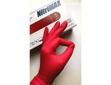 Перчатки нитриловые  красные  NITRIMAX (50 пар) р.XS,  S и М